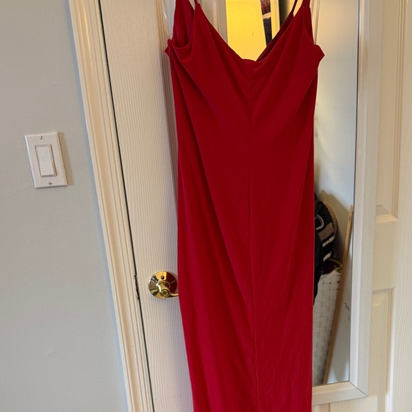 Red Draped Dress - Picture 4 of 4
